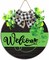 St Patrick Day Door Decor St Patrick Day Welcome Sign Shamrock Decoration Wreath with Buffalo Plaid Bow for St Patrick Day Door Decorations